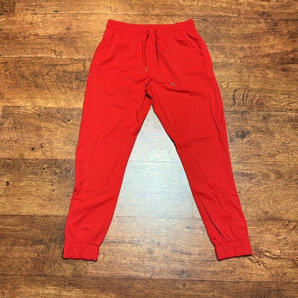 XS ZYIA Red Everywhere Zipper Joggers - Picture 2 of 4